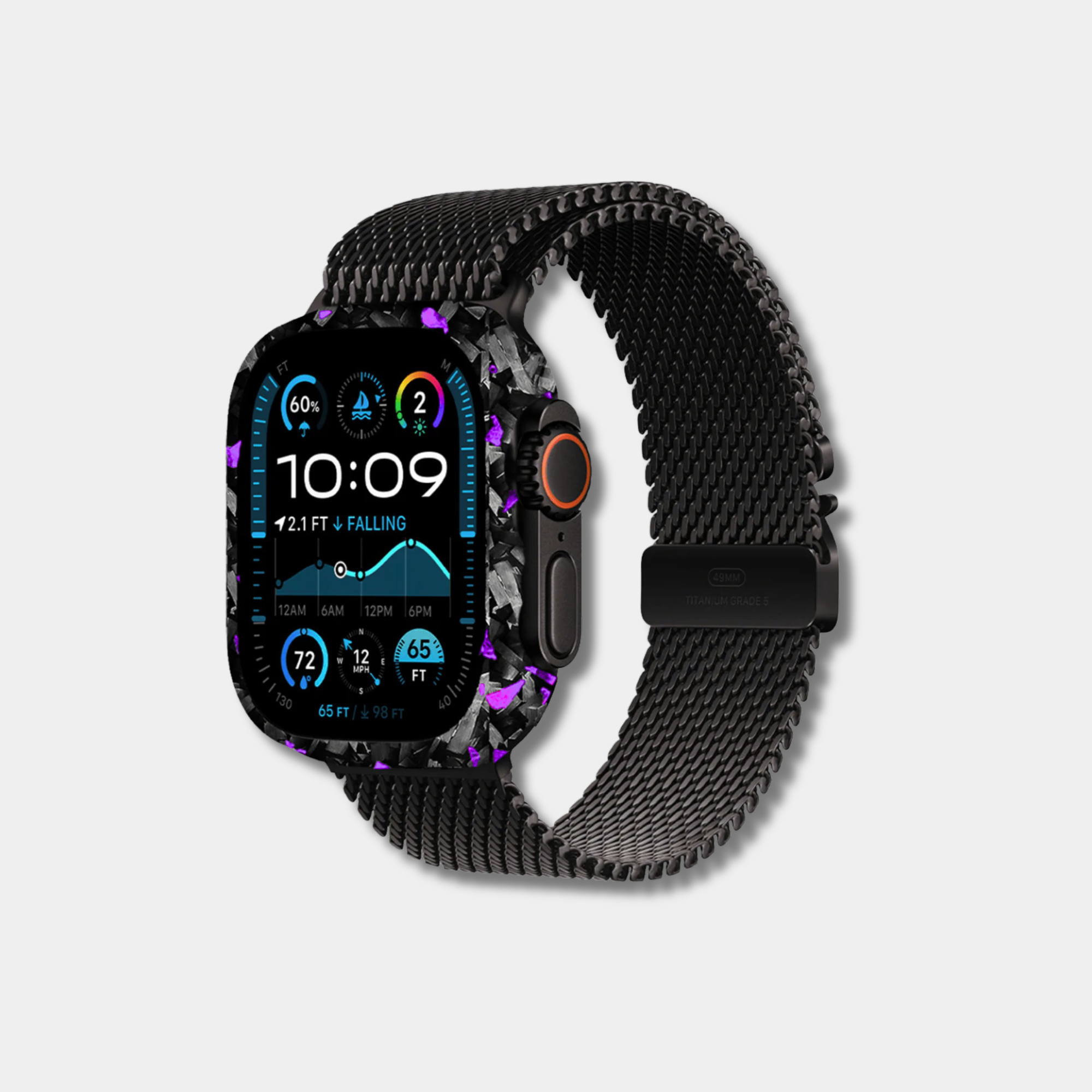 Coque Apple Watch Carbone BRUTE colorée