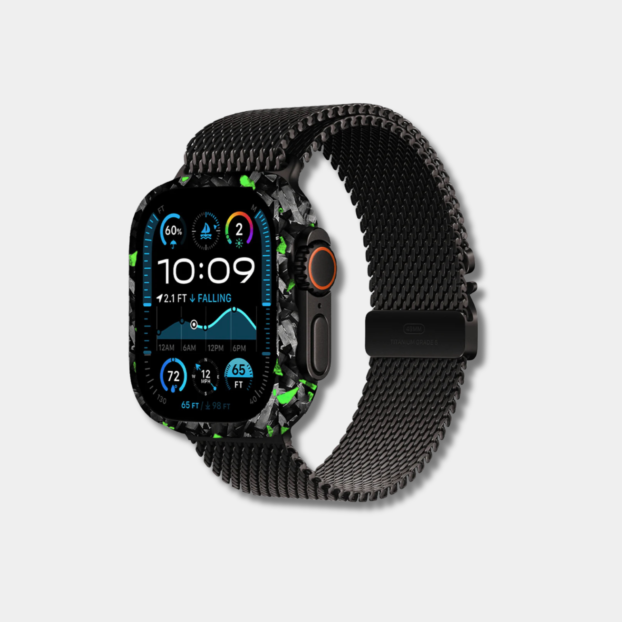 Coque Apple Watch Carbone BRUTE colorée