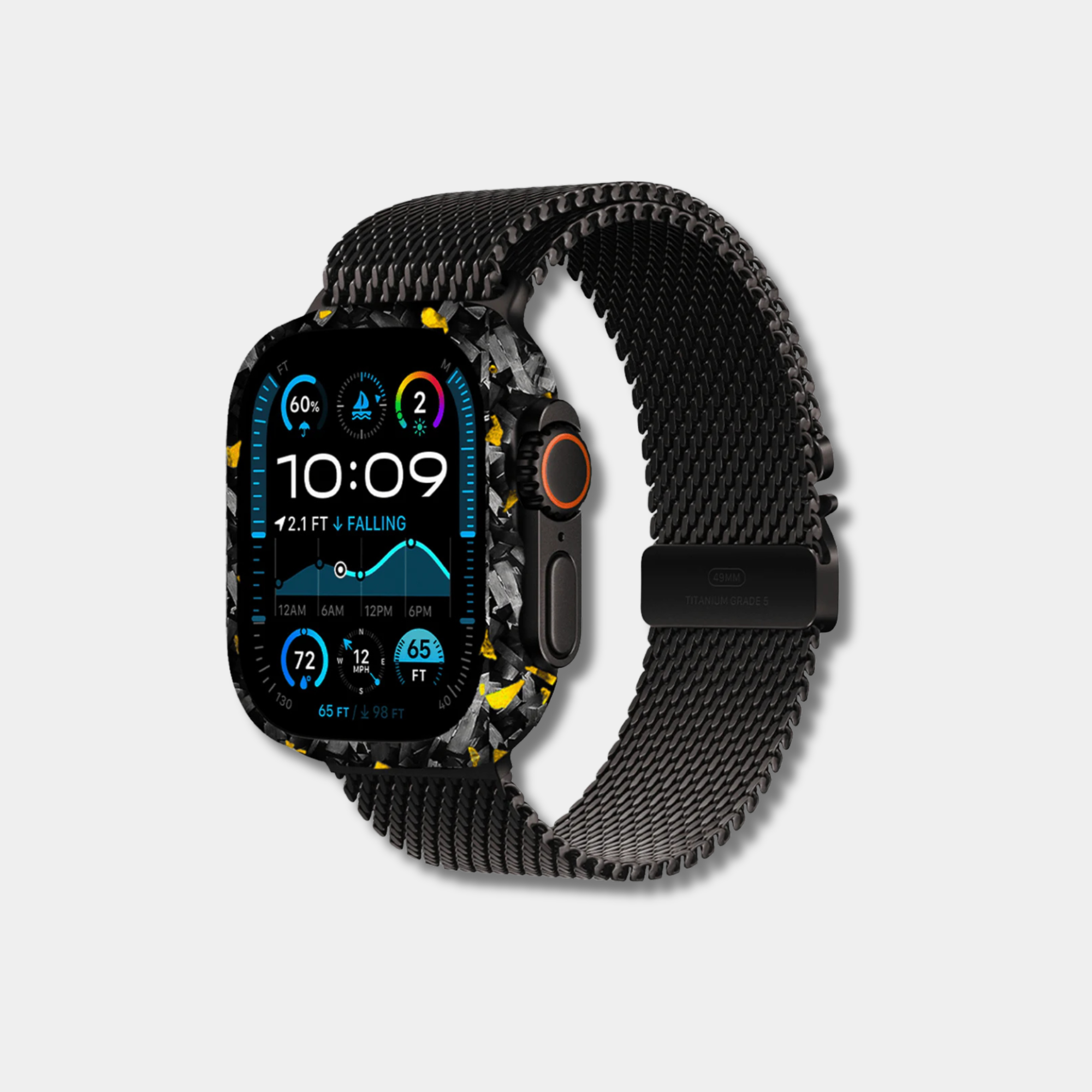 Coque Apple Watch Carbone BRUTE colorée
